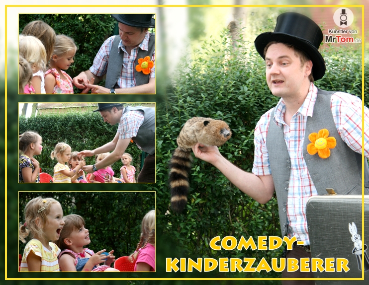 Kinderzauberer fr Kindergeburtstage, mit Ballonfiguren und Zauberworkshop